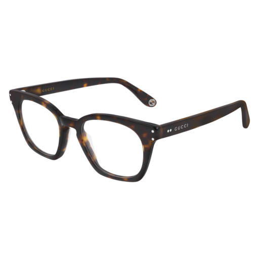 Gucci GG0572O rectangle eyeglasses in Havana