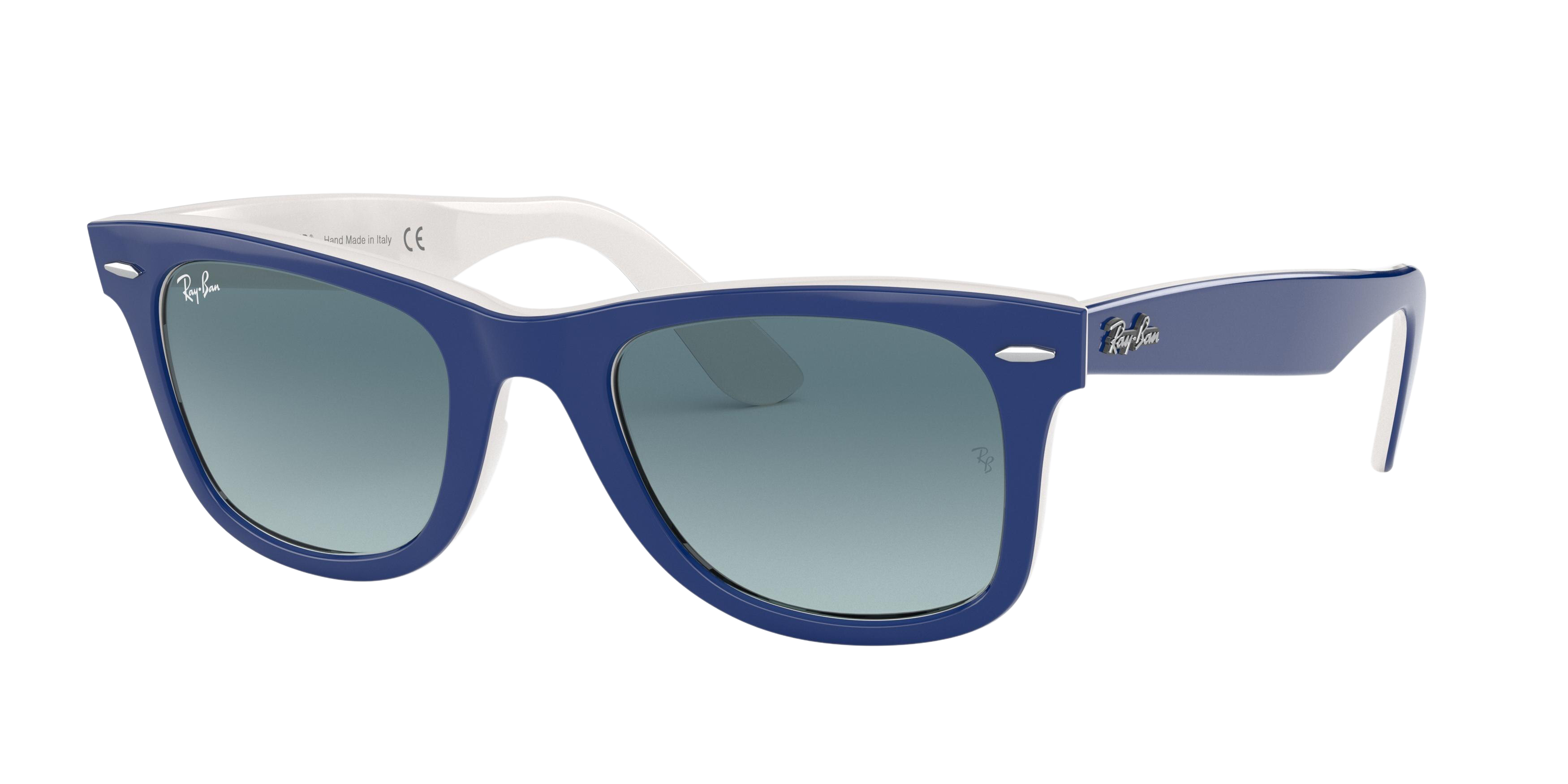 BLUE ON WHITE