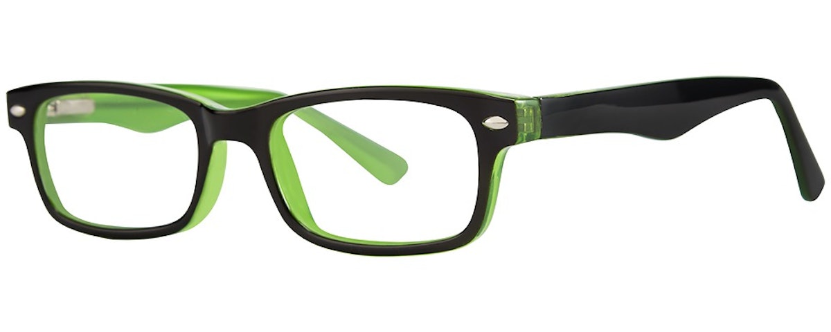 black/lime