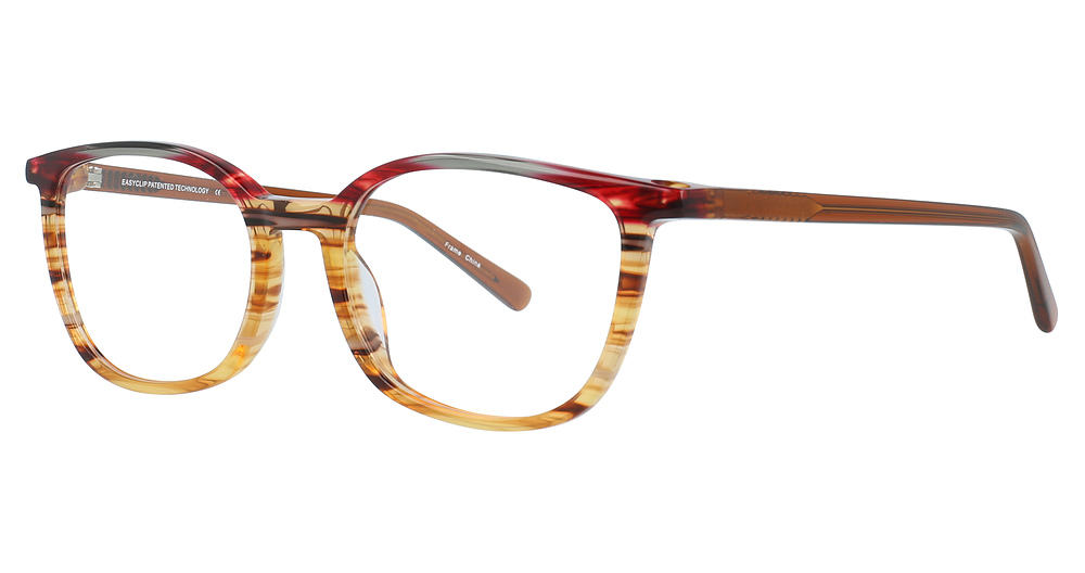 Brown Marbled & Red