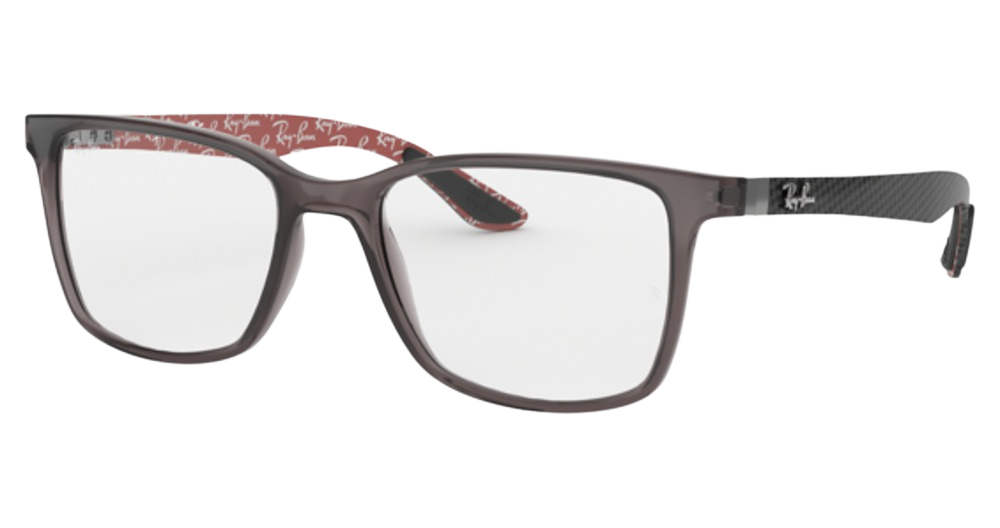 Ray-Ban RX8905 square eyeglasses in Transparent Grey