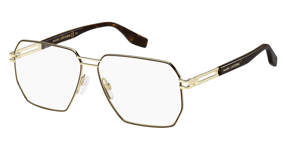 Marc Jacobs MARC 635 rectangle eyeglasses in Gold Brwn