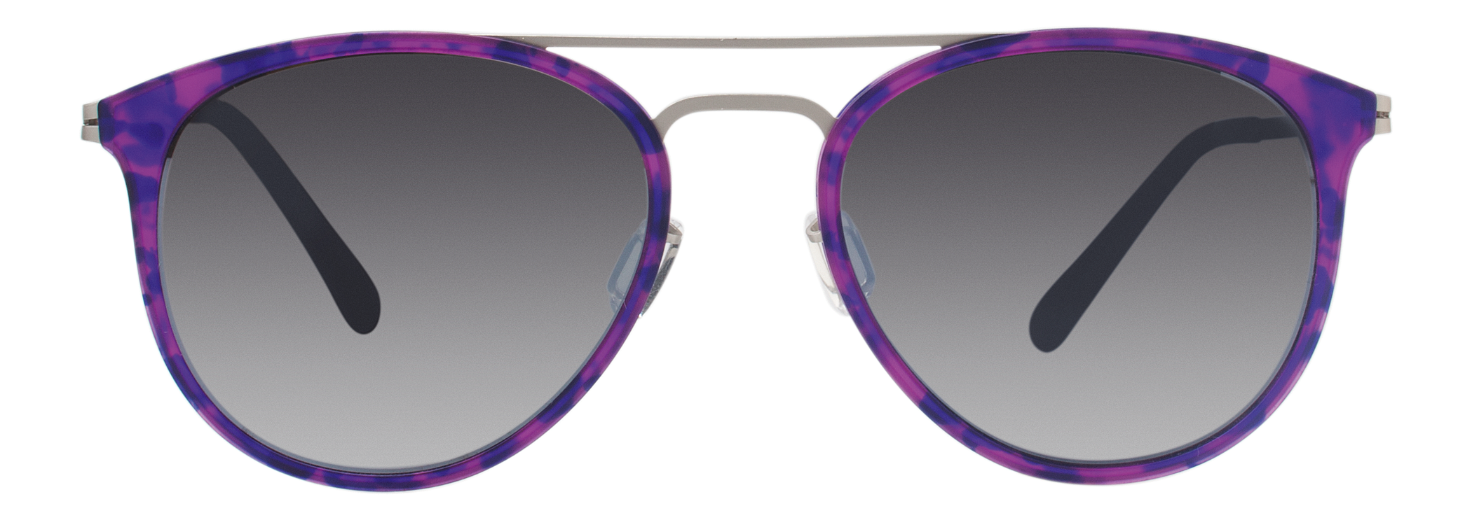 Modo 656 round sunglasses in Violet Tortoise