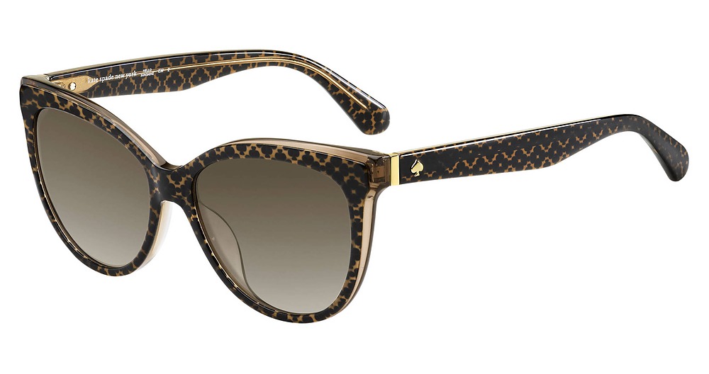 Kate Spade Daesha/S cateye sunglasses in Brown Pattern/Brown Gradient