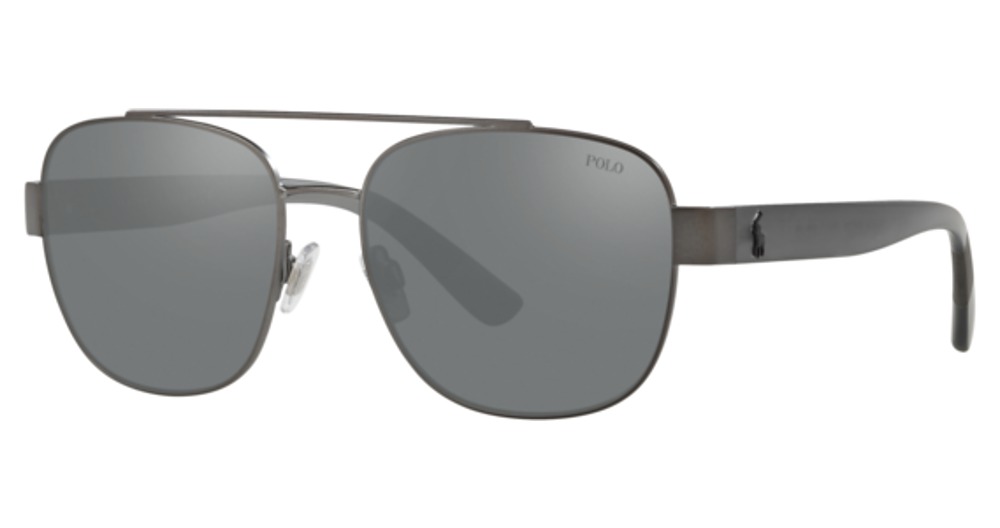 SEMI-SHINY DARK GUNMETAL / MIRROR SILVER