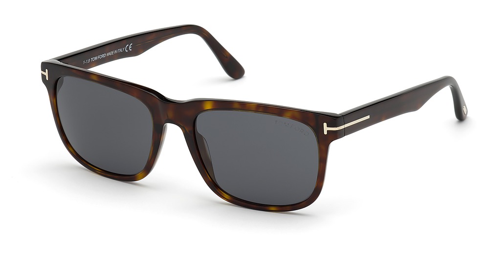 Tom Ford FT0775-D square sunglasses in Dark Havana/Smoke