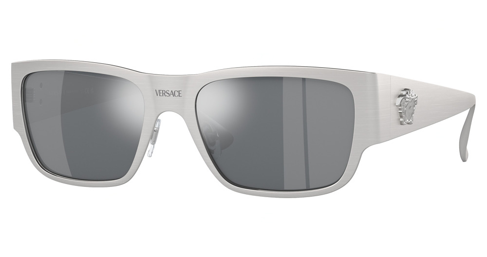 SILVER / LIGHT GREY MIRROR BLACK