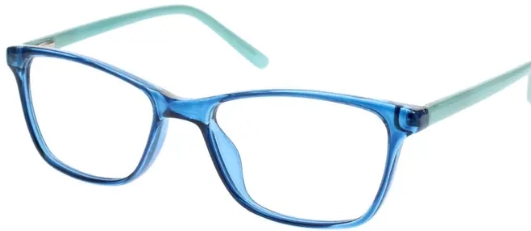 BLUE TRANSPARENT/LT BLUE