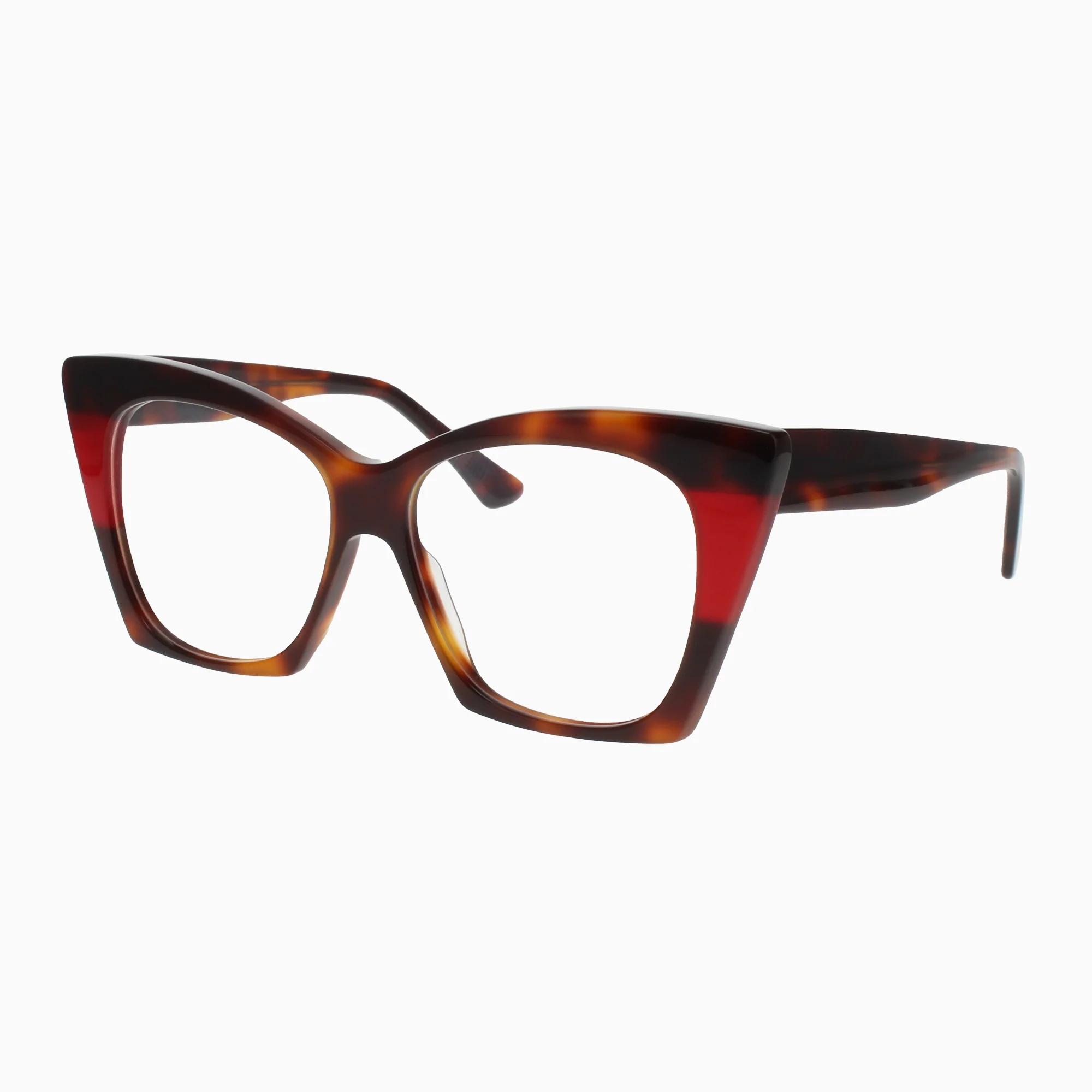 C35G BROWN TORTOISE/RED MILKY