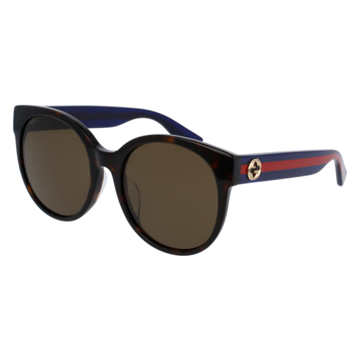 Gucci GG0035SA round sunglasses in Havana