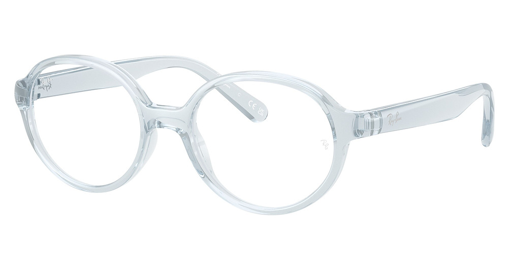 Ray-Ban RY1905 round eyeglasses in Transparent Light Blue