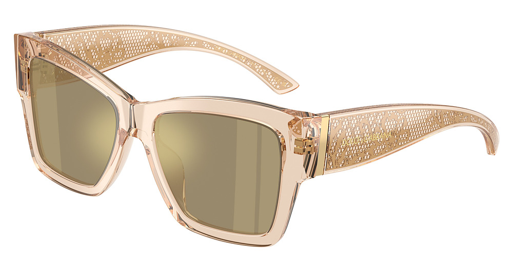 TRANSPARENT CAMEL / CLEAR MIRROR REAL YELLOW GOLD