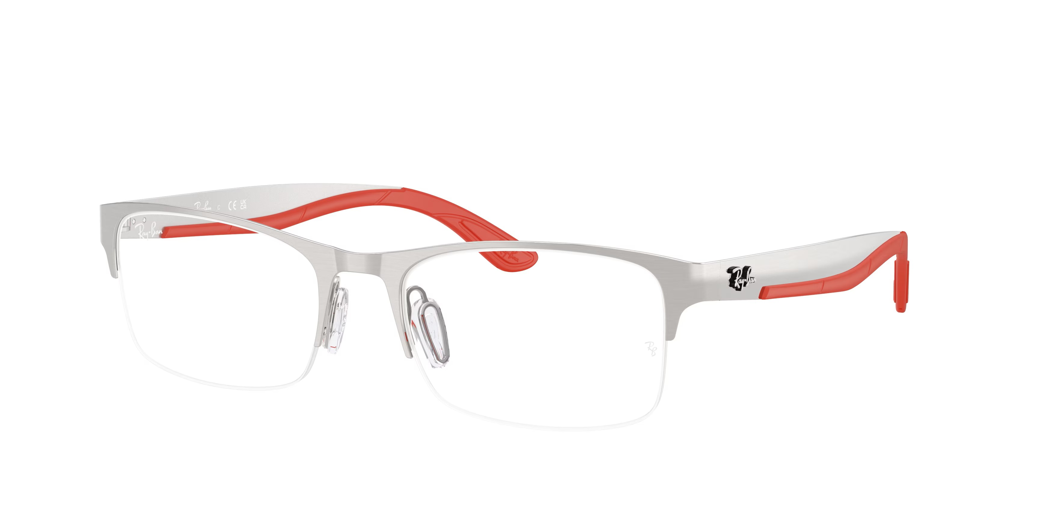 Ray-Ban RX7551 rectangle eyeglasses in Silver