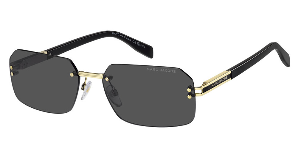 Marc Jacobs MARC 902/S rectangle sunglasses in Gold Blck/Grey