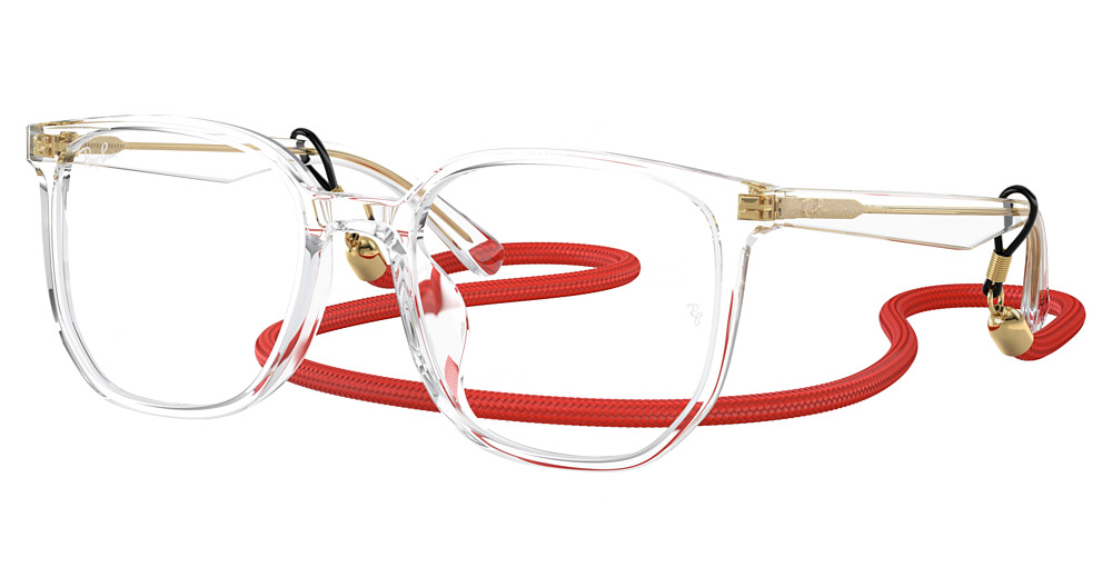 Ray-Ban RX5411D irregular eyeglasses in Trasparent