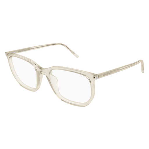Saint Laurent SL 802 irregular eyeglasses in Beige