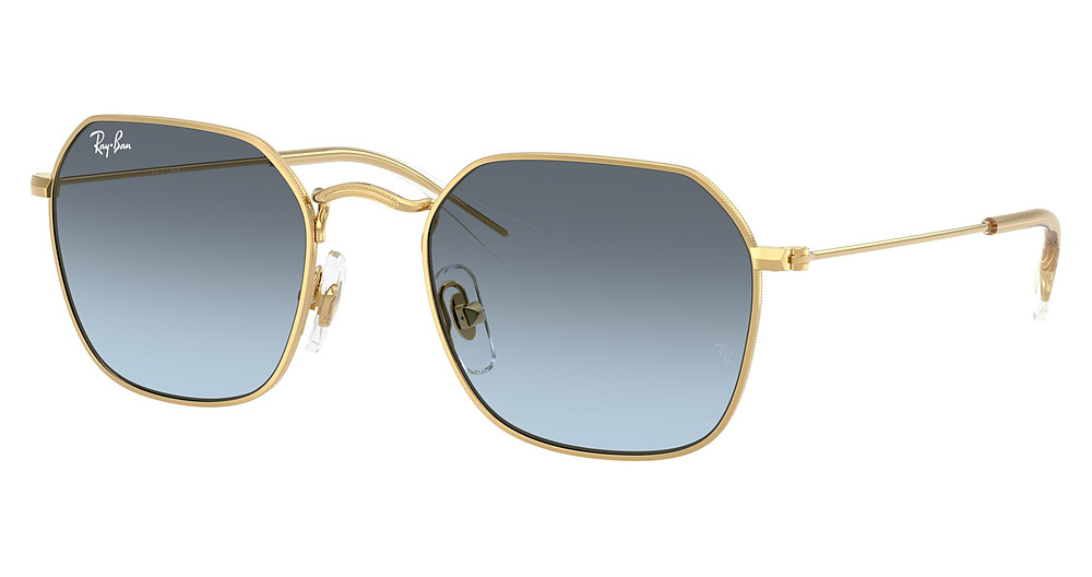 Ray-Ban RJ9594S irregular sunglasses in Arista/Blue Gradient Grey