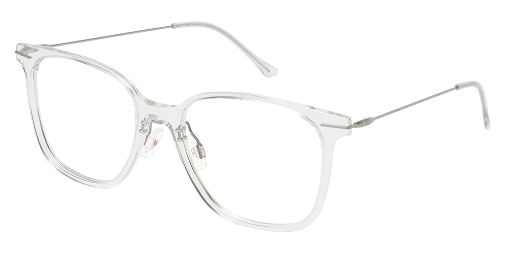Crystal with Silver Temples
