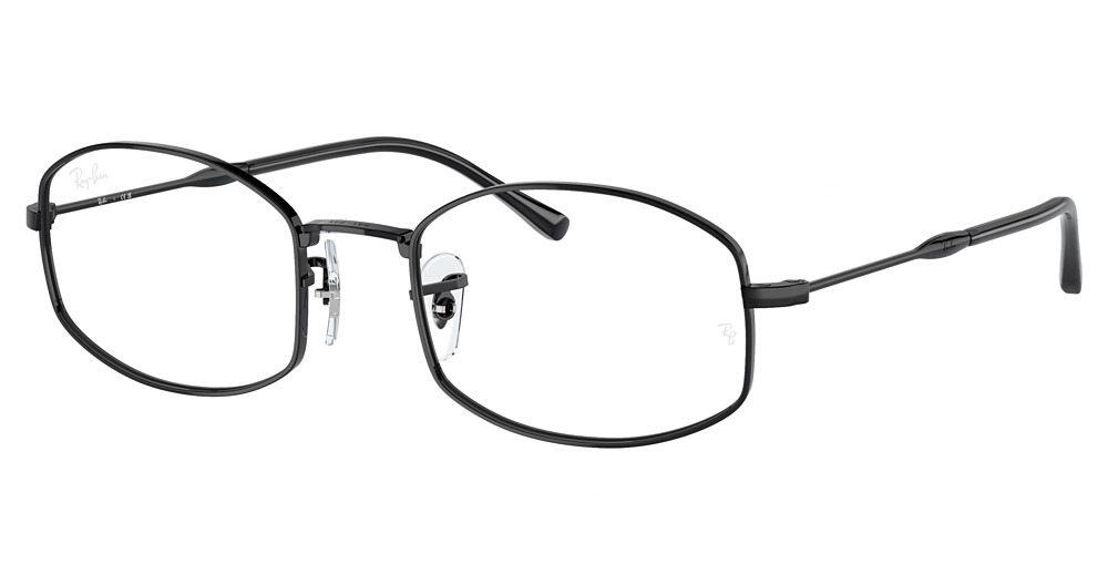 Ray-Ban RX6510 round eyeglasses in Black
