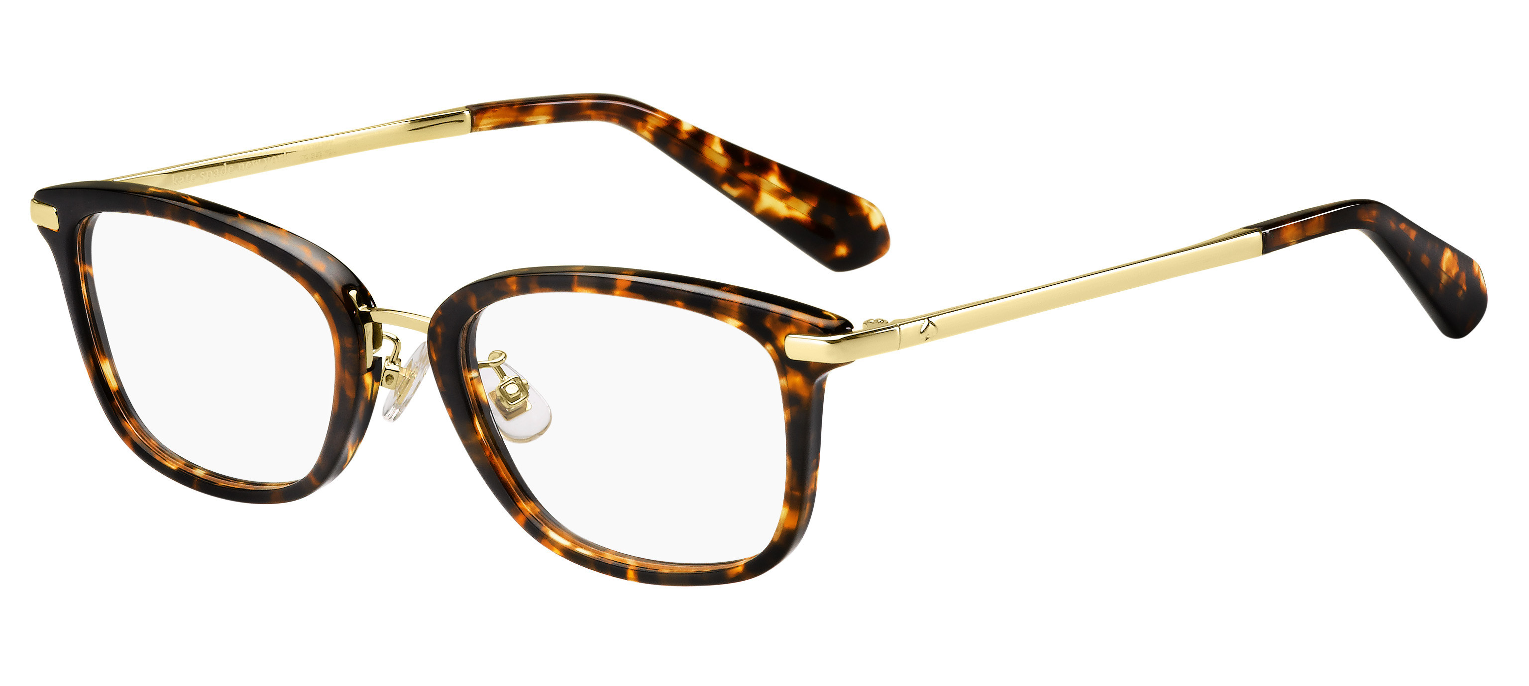 Kate Spade Francisca/F square eyeglasses in Dark Havana