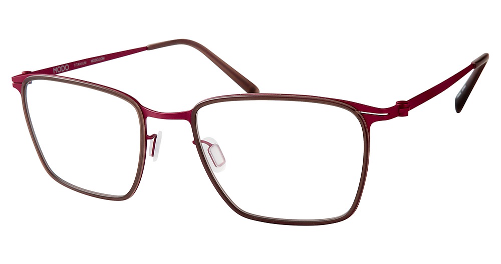 Modo 4417 rectangle eyeglasses in Smoke/Burgundy