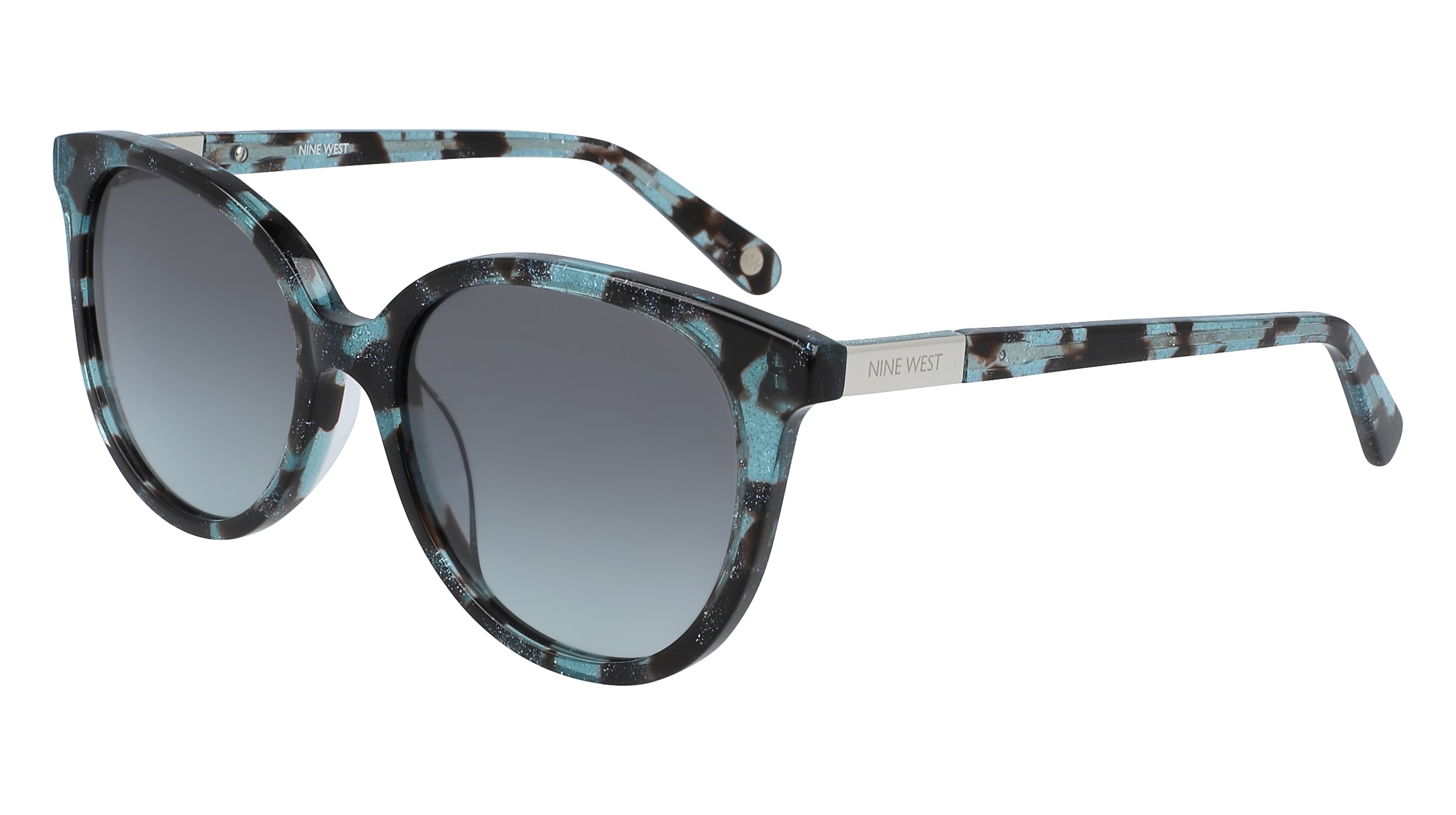 TEAL GLITTER TORTOISE