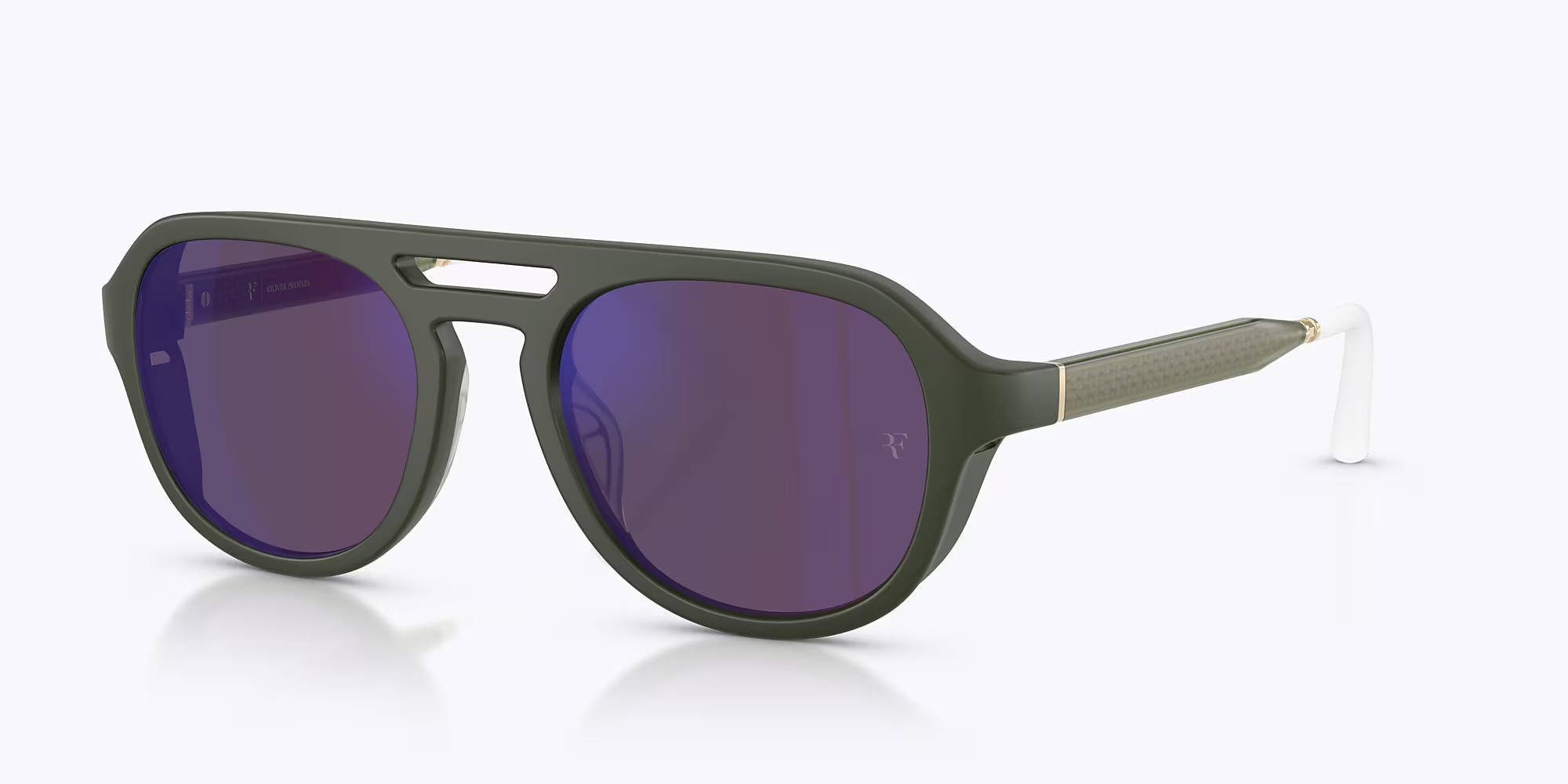 SEMI-MATTE GREEN SMOKE / ROYAL PURPLE MIRROR