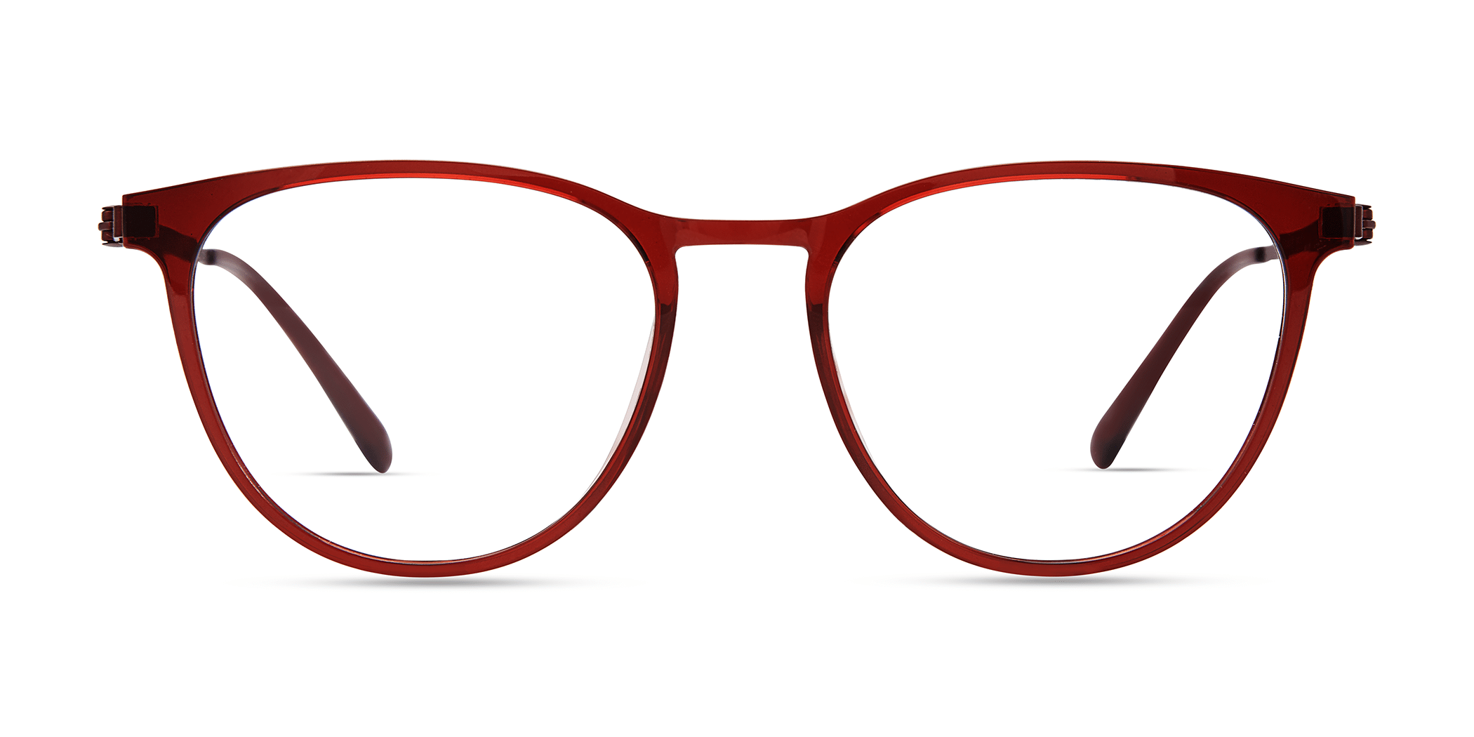 Modo 7019 round eyeglasses in Wine