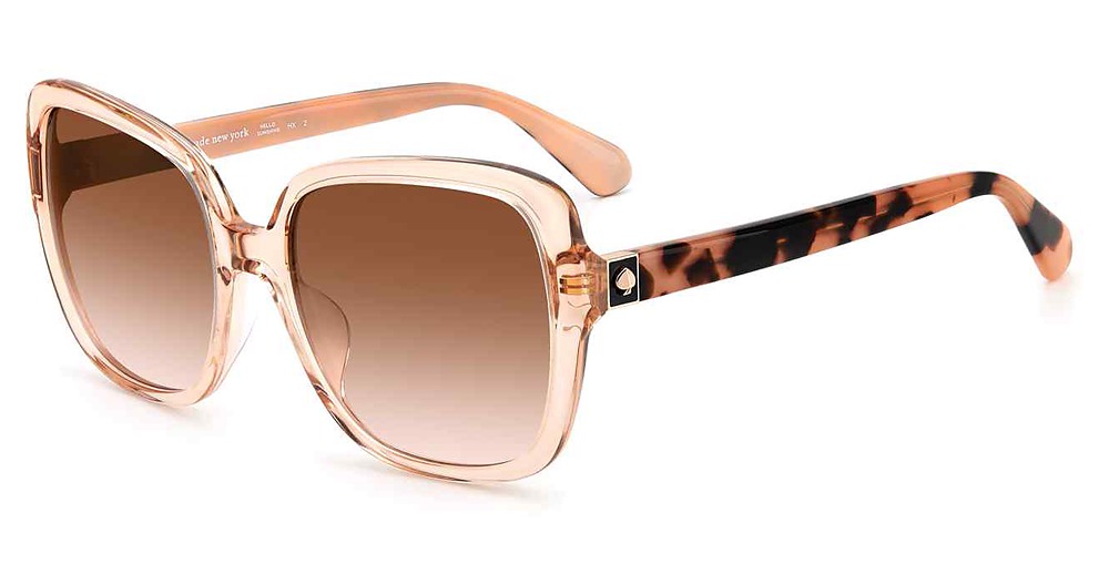 Kate Spade WILHEMINA/S square sunglasses in Nude/Brown Pink Grad