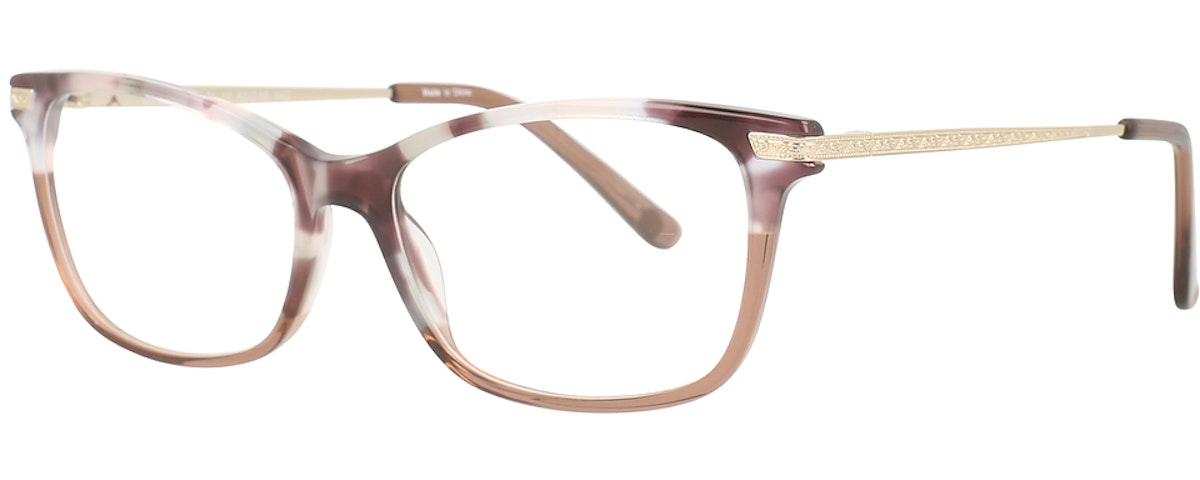 Brown & Tortoise Burgundy & Grey & White