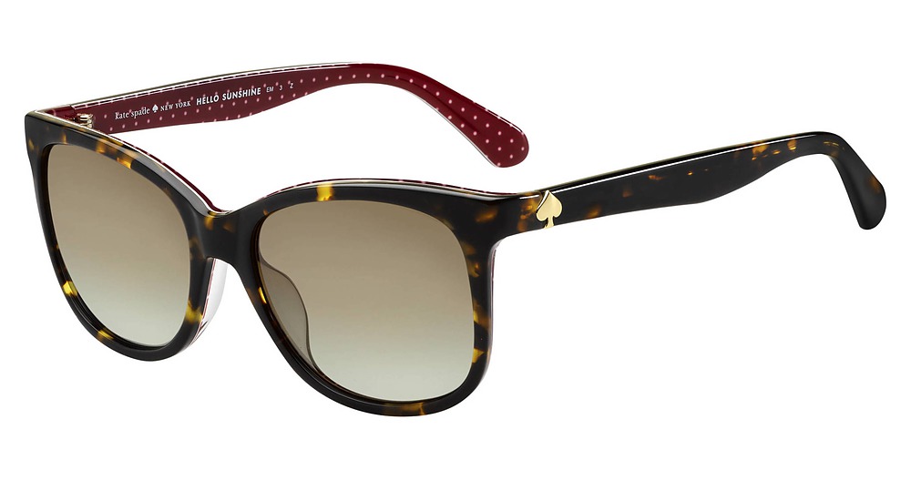 Kate Spade Danalyn/S square sunglasses in Havana/Brown Shaded Polarized