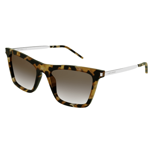 Saint Laurent SL 511 cateye sunglasses in Havana Silver Brown/Brown