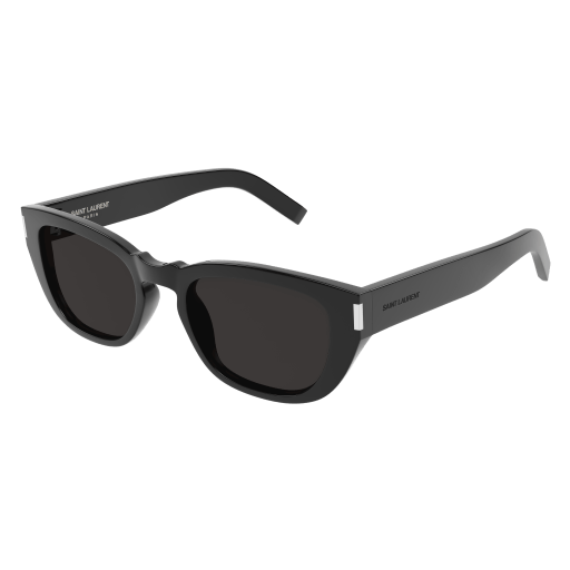 Saint Laurent SL 601 rectangle sunglasses in Black/Black