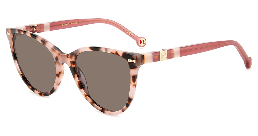 Carolina Herrera HER 0107/S cateye sunglasses in Havapink/Grey