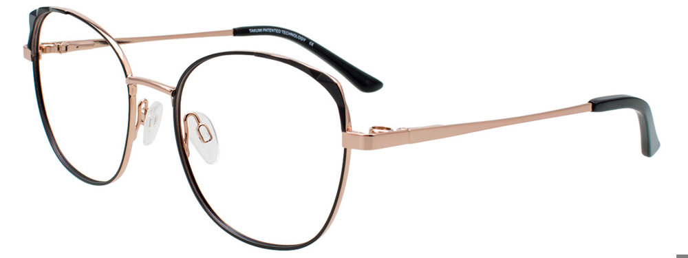 Shiny Rose Gold & Matt Black