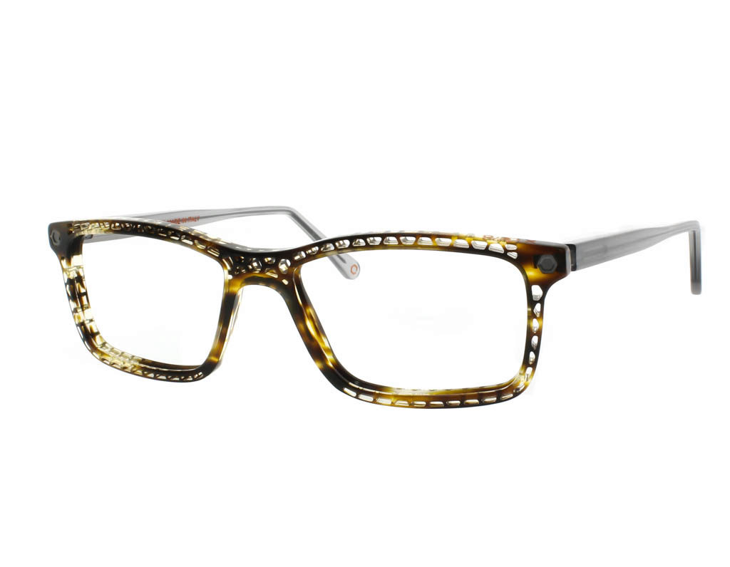 iGreen OV-498 rectangle eyeglasses in Havana/Grey