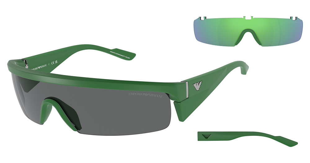 MATTE GREEN / DARK GREY