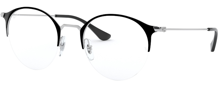 TOP BLACK ON SILVER