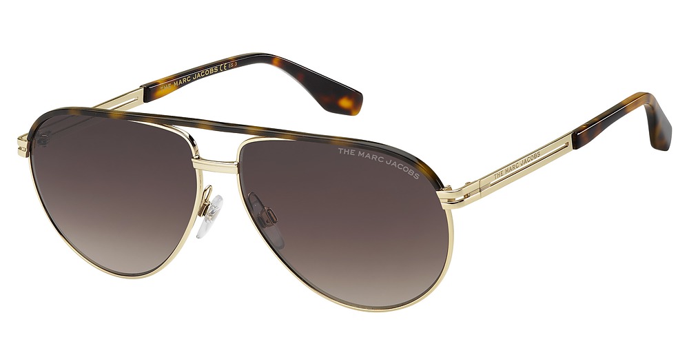 Marc Jacobs MARC 474/S aviator sunglasses in Gold Havana/Brown Gradient