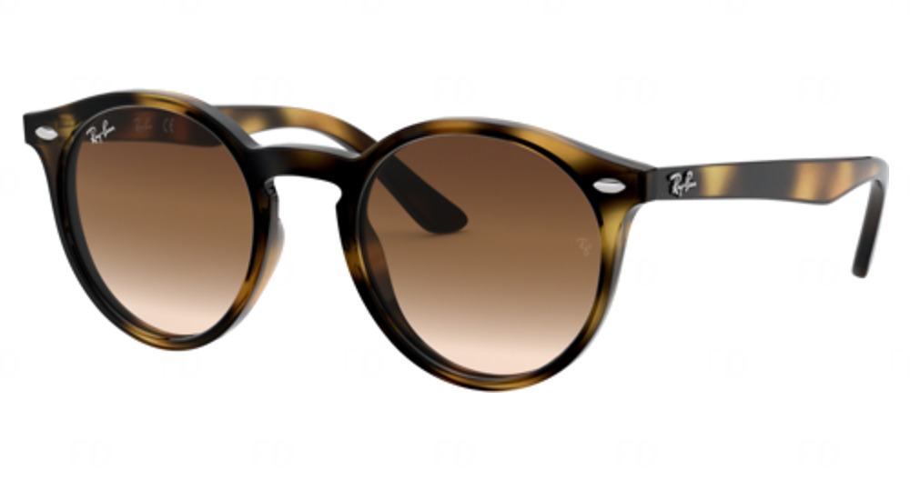 Ray-Ban RJ9064S round sunglasses in Havana/Brown Gradient Dark Brown