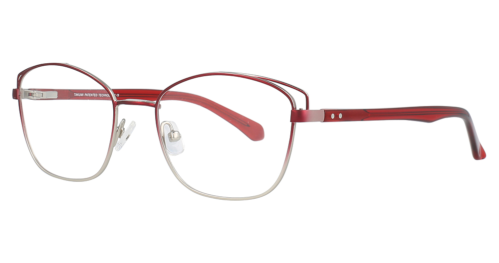 Satin Red & Silver