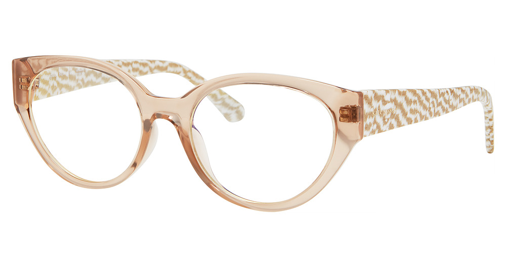 Kate Spade KS CAIA 2/BB round eyeglasses in Crystal Pttrn