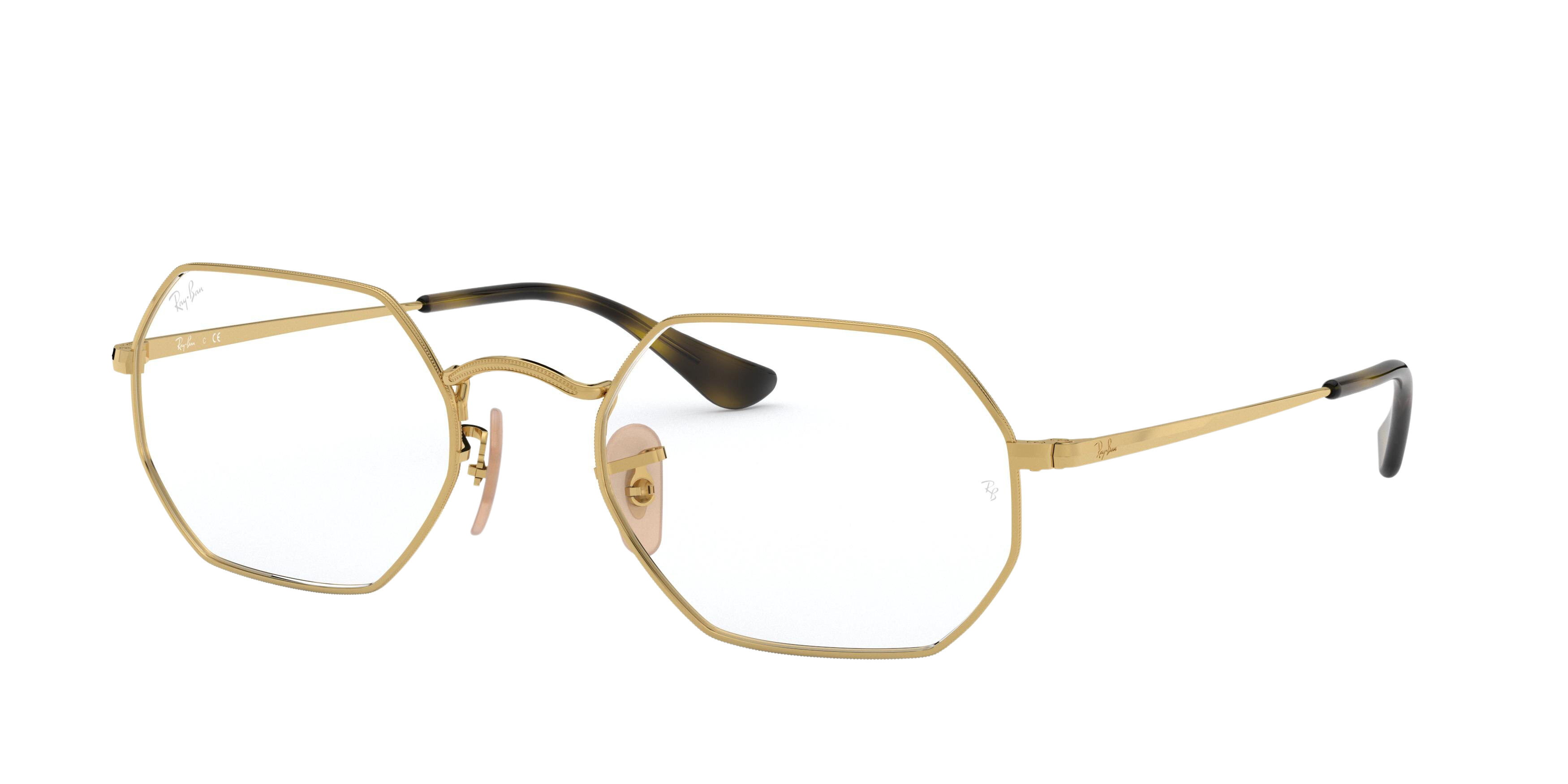 Ray-Ban RX6456 square eyeglasses in Gold