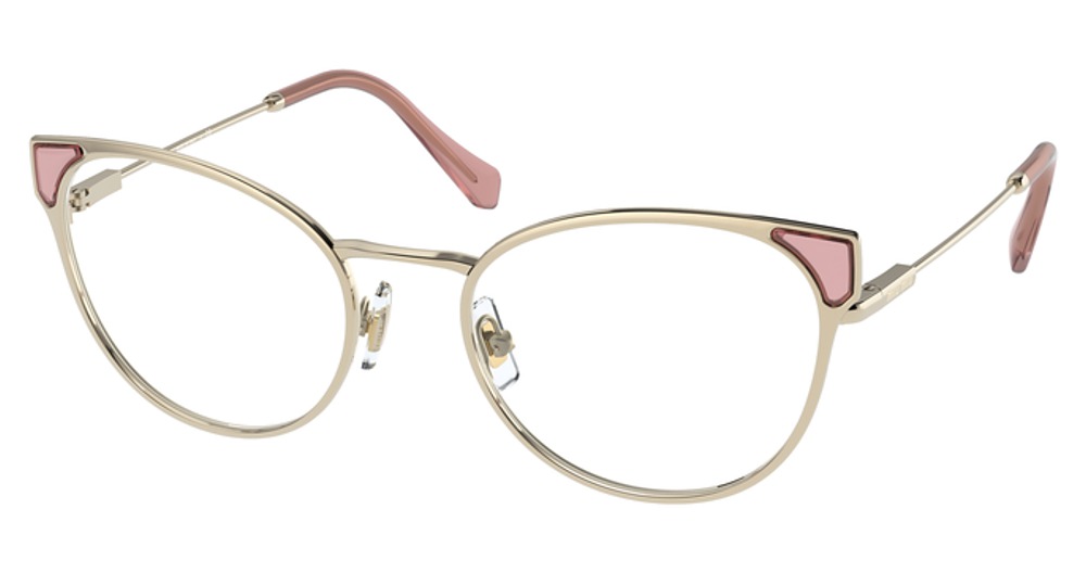 Miu Miu MU 52TV cateye eyeglasses in Pale Gold