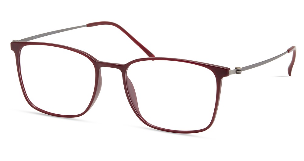 Modo 7036 square eyeglasses in Matte Red