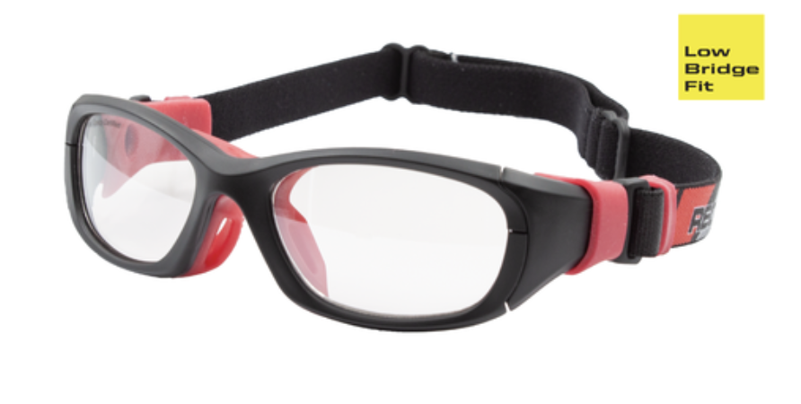 Matte Black Red / Clear with Silver Flash