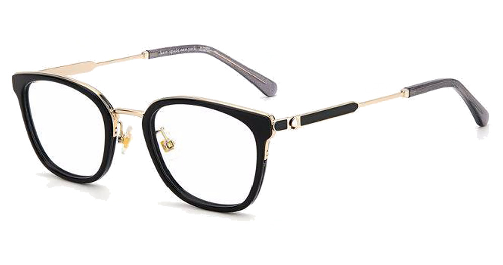 Kate Spade ZHENYA/F rectangle eyeglasses in Black