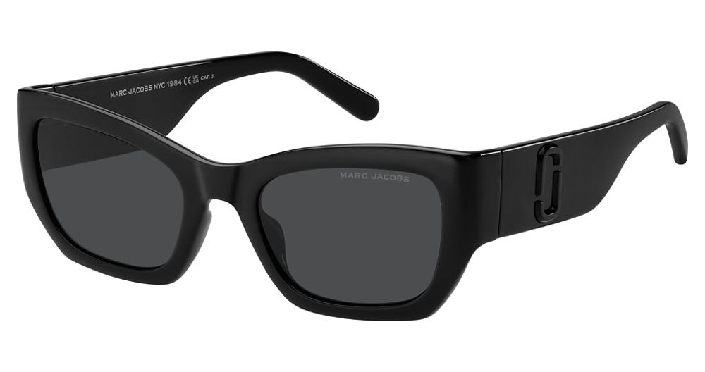 Marc Jacobs MARC 723/S rectangle sunglasses in Black/Grey