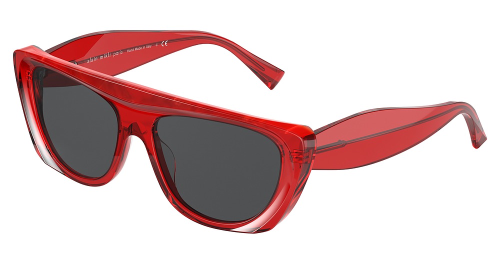 TRANSLUCENT RED/ROUGE MI / GREY