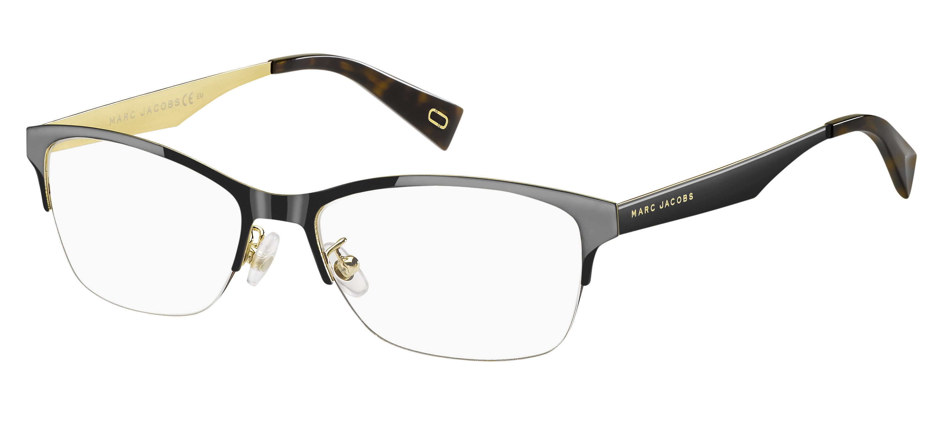 Marc Jacobs Marc 201 rectangle eyeglasses in Dark Ruthenium